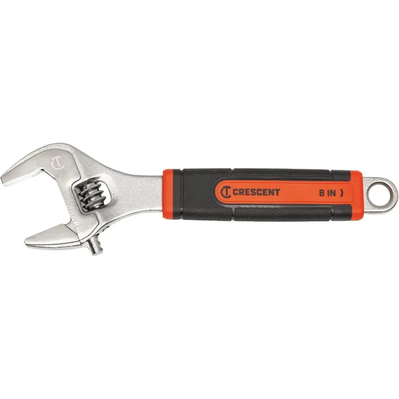 Crescent 8‑In Adjustable Wrench – Comfort Grip With Quick‑Fit Jaw