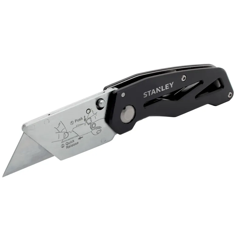 5-3/4 In. Folding Fixed Utility Knife With Stainless Steel Clip