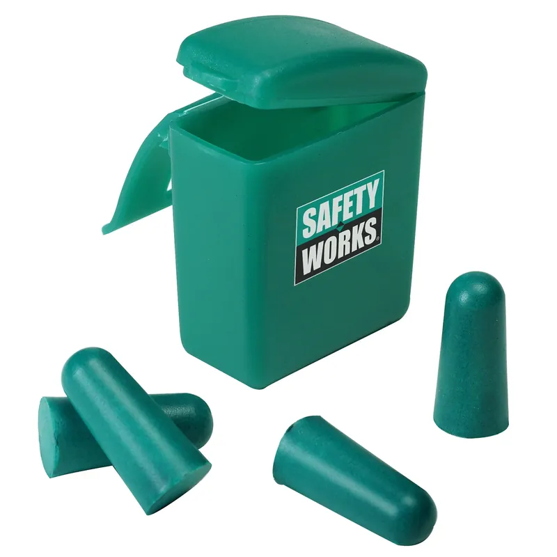 2-Pack Foam Ear Plugs In Carrying Case