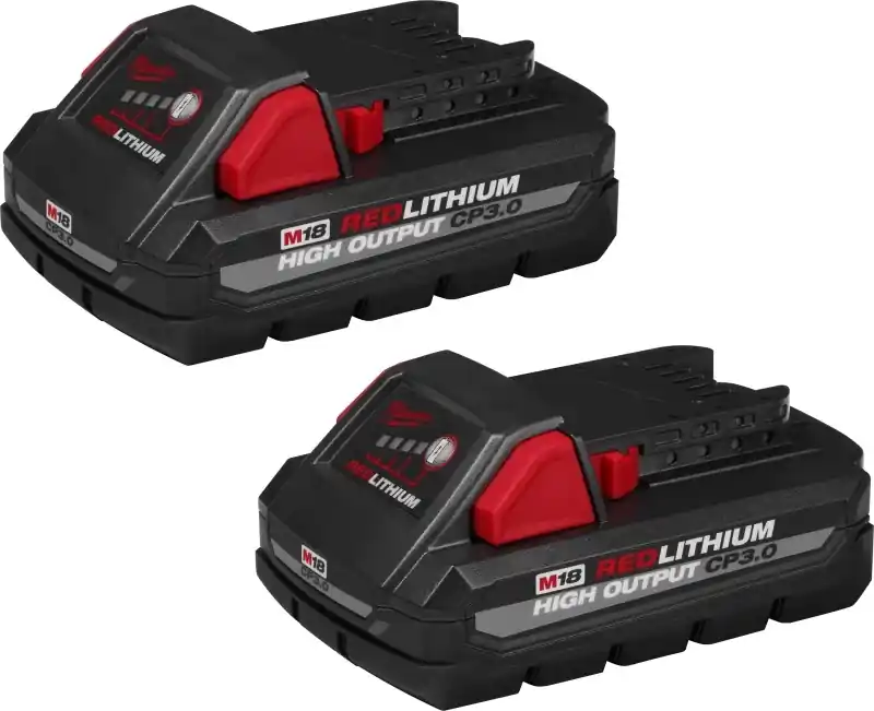 Milwaukee M18 RedLithium CP3.0 3 Ah Lithium-Ion High Output Battery Pack 2 Pc