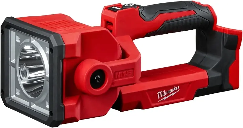 Milwaukee M18 1250 Lm Red LED Rechargeable Search Light