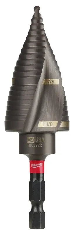 Shockwave Impact Duty 7/8 In. To 1-1/8 In. 9 Step Drill Bit