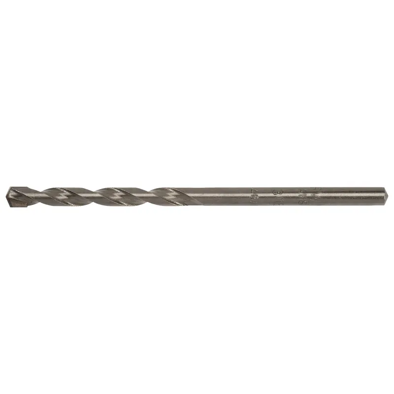 Irwin 3/16 In. X 3-1/2 In. L Chrome Vanadium Steel Percussion Drill Bit Straight Shank 1 Pk