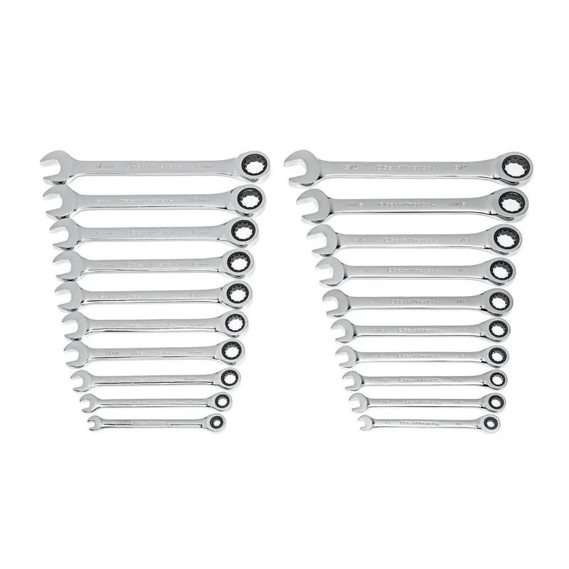 20-piece Sae/metric Ratcheting Combination Wrench Set Model 35720