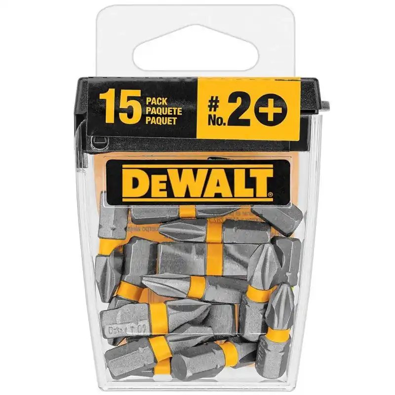 1 In. 2 Phillips Steel Screw Driving Bit Tip (15-Piece)