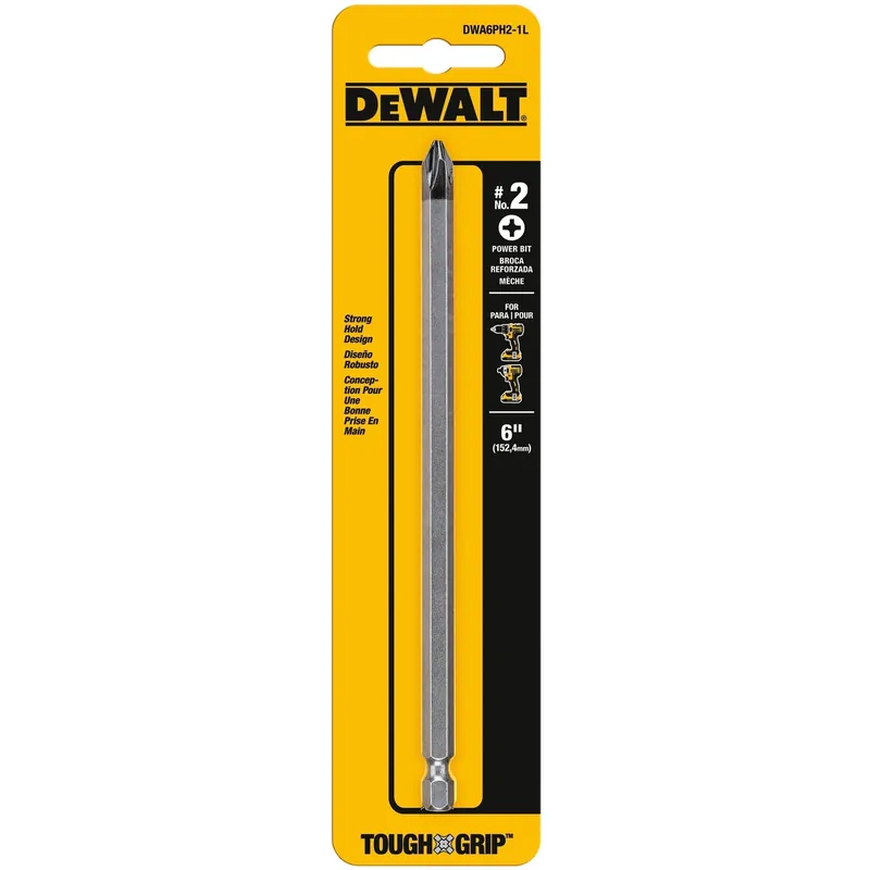 Max Fit Phillips 2 X 6 In. L Power Bit S2 Tool Steel 1 Pc