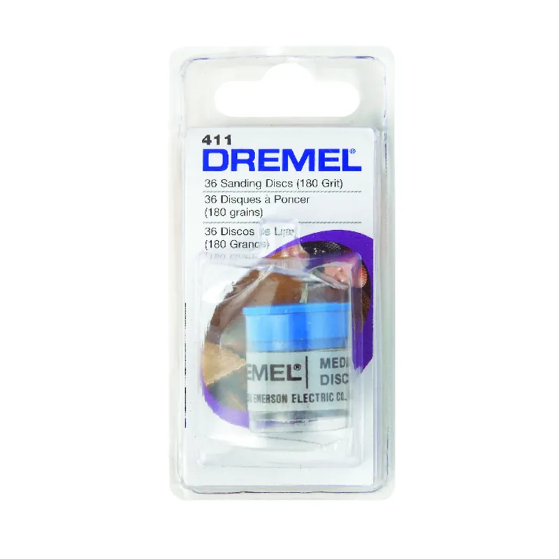 Dremel 1 In. Emery Center Mount Sanding Disc 180 Grit Coarse 36 Pk