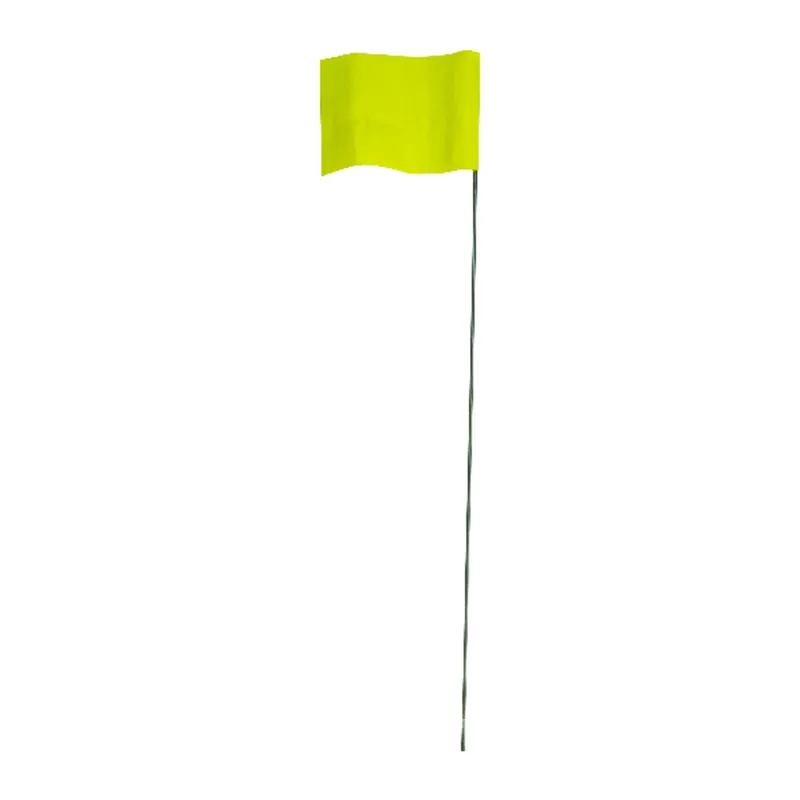 C.H. Hanson 21 In. Yellow Marking Flags Polyvinyl 100 Pk
