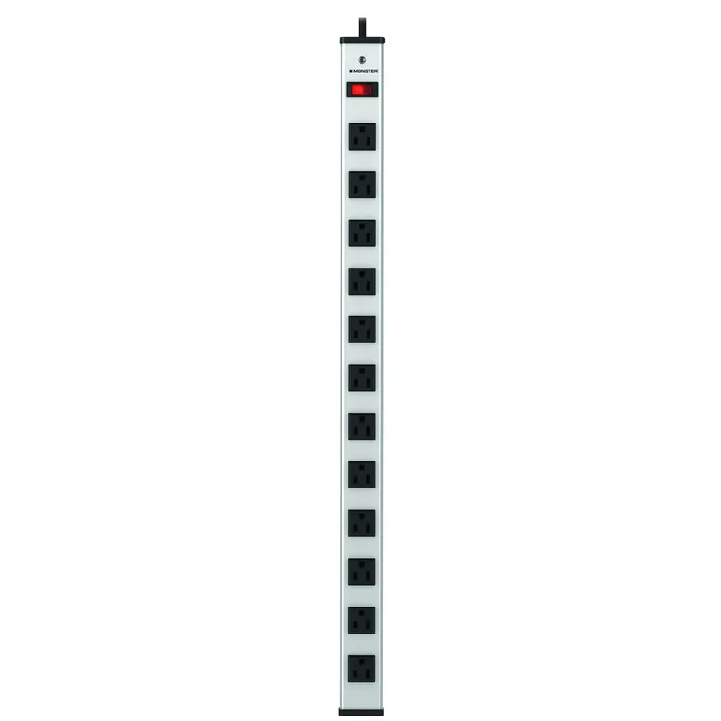 Just Power It Up 6 Ft. L 12 Outlets Power Strip Silver Model 1704