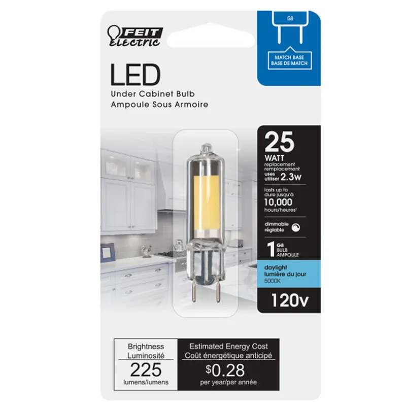 Feit T4 G8 LED Bulb Daylight 25 Watt Equivalence 1 Pk