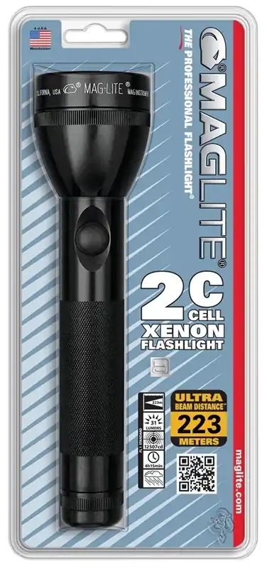 S2c016 20 Lumens Black Krypton Flashlight With C Battery
