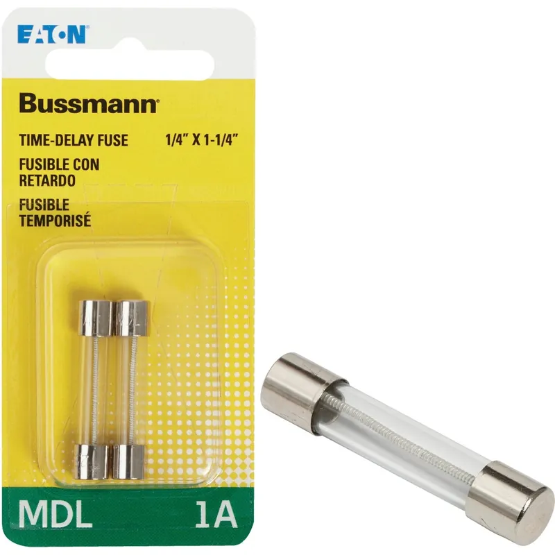 Bussmann 1 Amps Time Delay Fuse 2 Pk