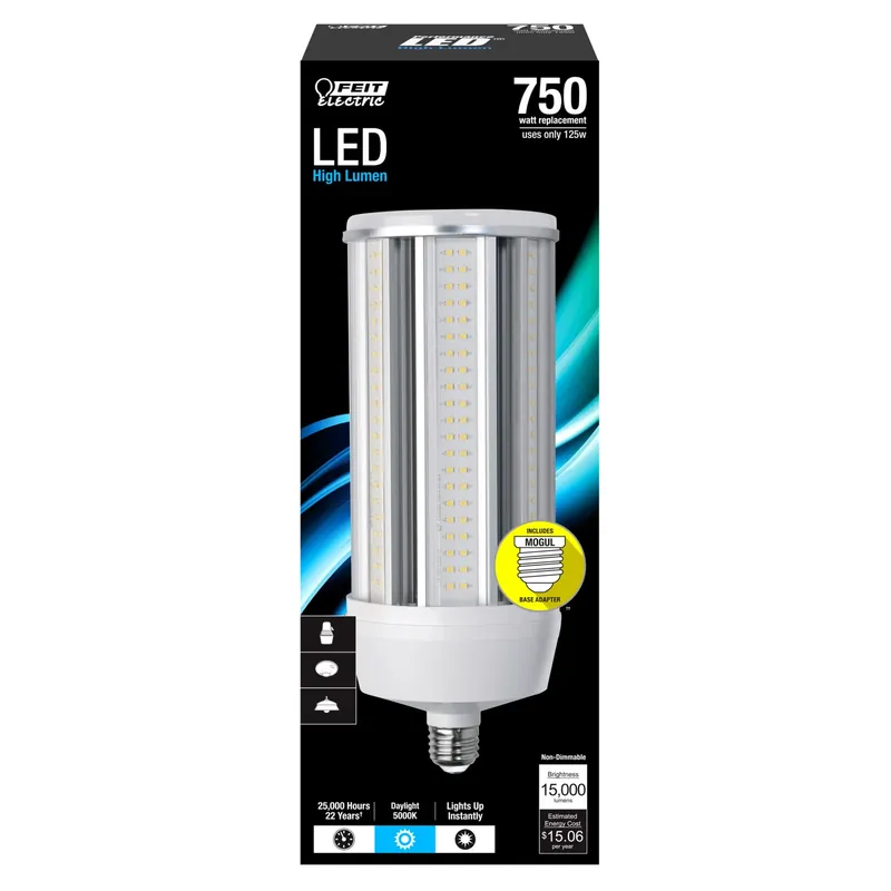 Feit Cylinder E26 (Medium) LED Bulb Natural Light 750 Watt Equivalence 1 Pk