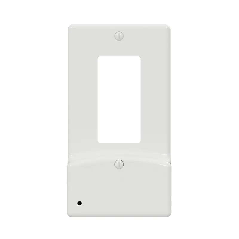 Westek LumiCover White 1 Gang Plastic Decorator USB Nightlight Wall Plate 1 Pk
