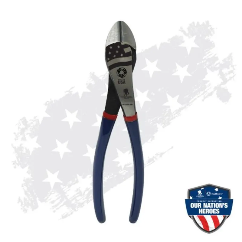 Southwire Wounded Warrior 8 In. L High-Leverage Angled Head Diagonal Pliers