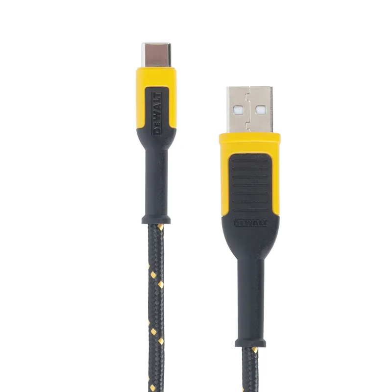 USB-A To USB-C Braided Charging Cable, 10-Ft.