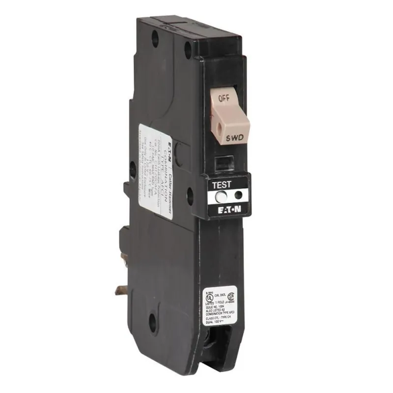 Eaton 20 Amps Arc Fault/Ground Fault Single Pole Circuit Breaker