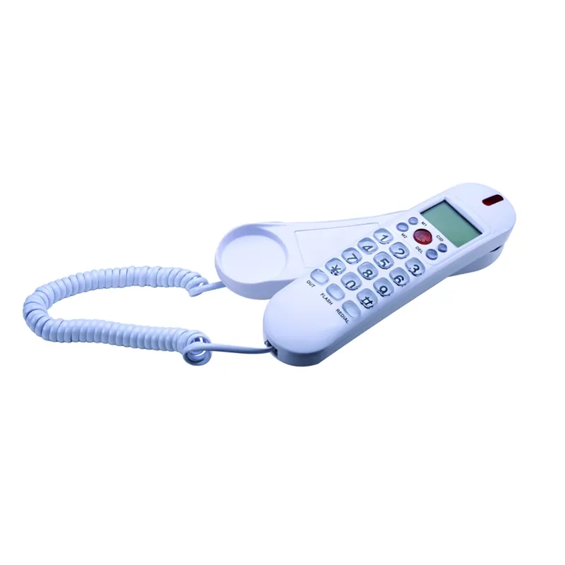 1 Handset Analog Telephone With Caller Id - White