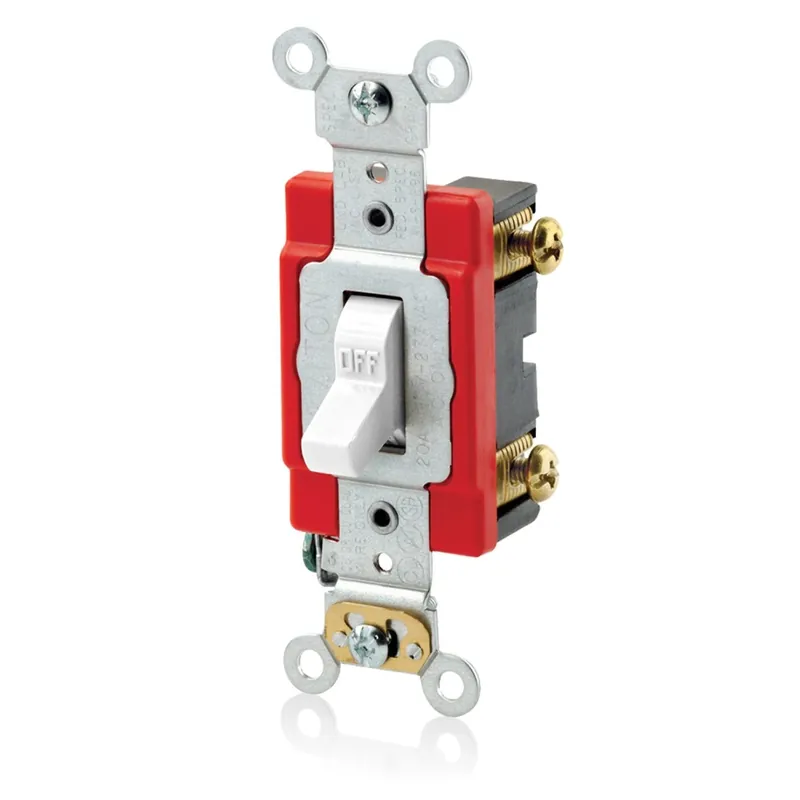 Leviton 20 Amps Antimicrobial Treated Toggle AC Quiet Switch White 1 Pk