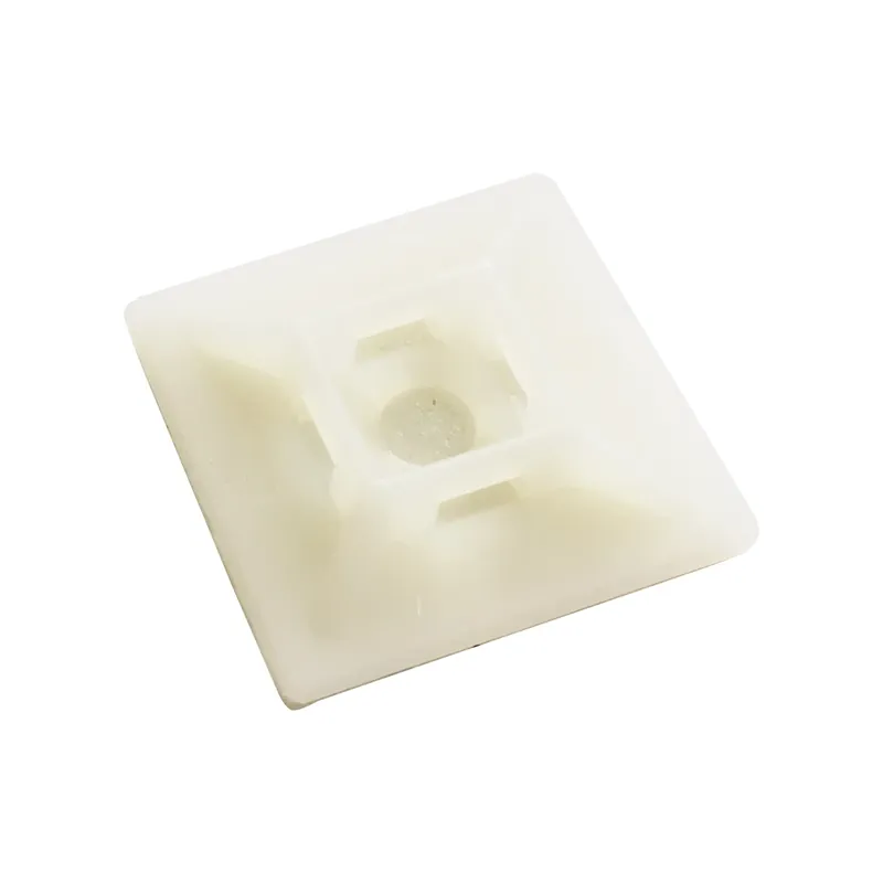Steel Grip 1 In. L White Cable Tie Base Mount 5 Pk