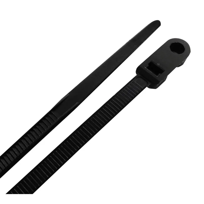 Steel Grip 8 In. L Black Cable Tie 15 Pk