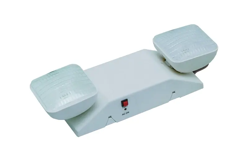 Hardwired Emergency Light With Adjustable Led Heads, Model Hl0202l-w