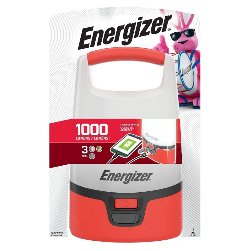 Energizer 1200 Lm Red/White LED Standing Lantern