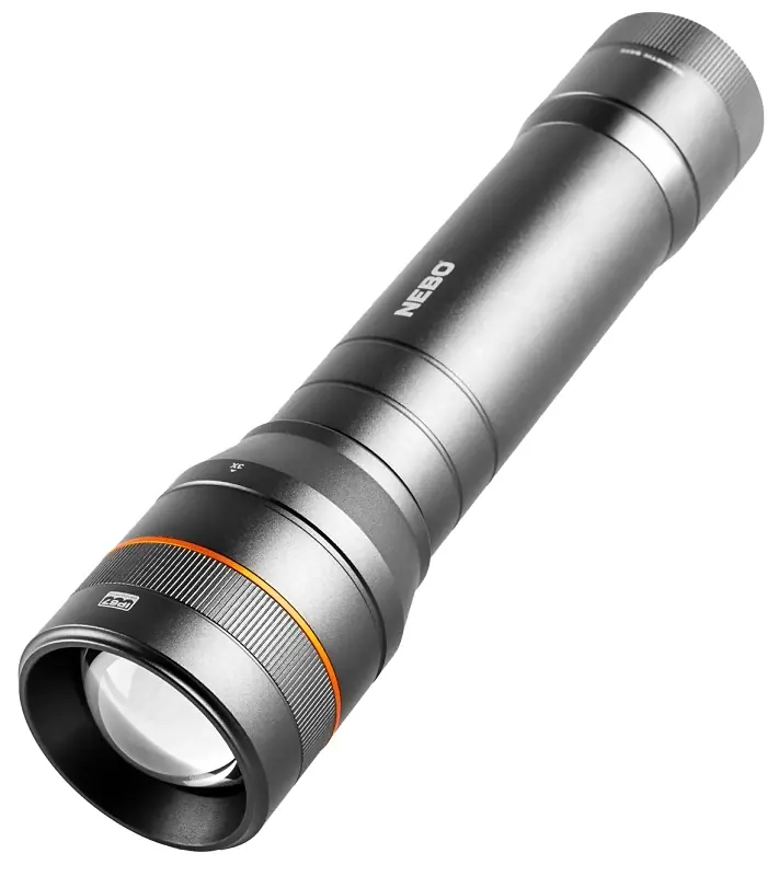 Newton 1500 Lumen LED Flashlight, 4 Light Modes, Aluminum, AA Batteries Included