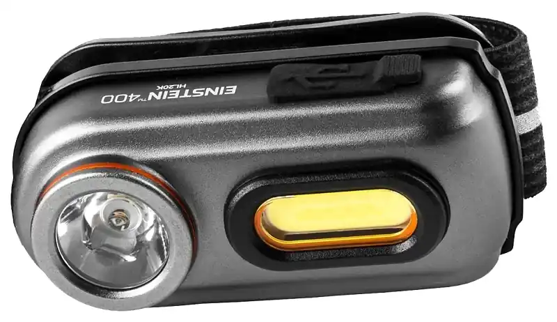 Einstein Rechargeable Head Lamp, 400 Lumen, 5 Light Modes