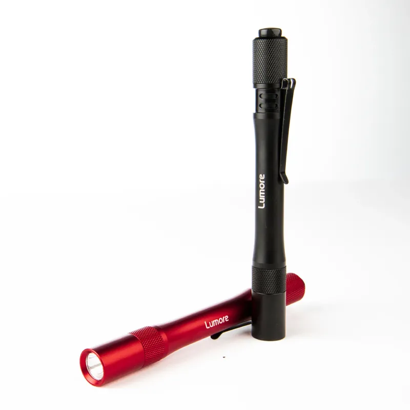 Lumore 100 Lm Black/Red LED Pen Light AAA Battery