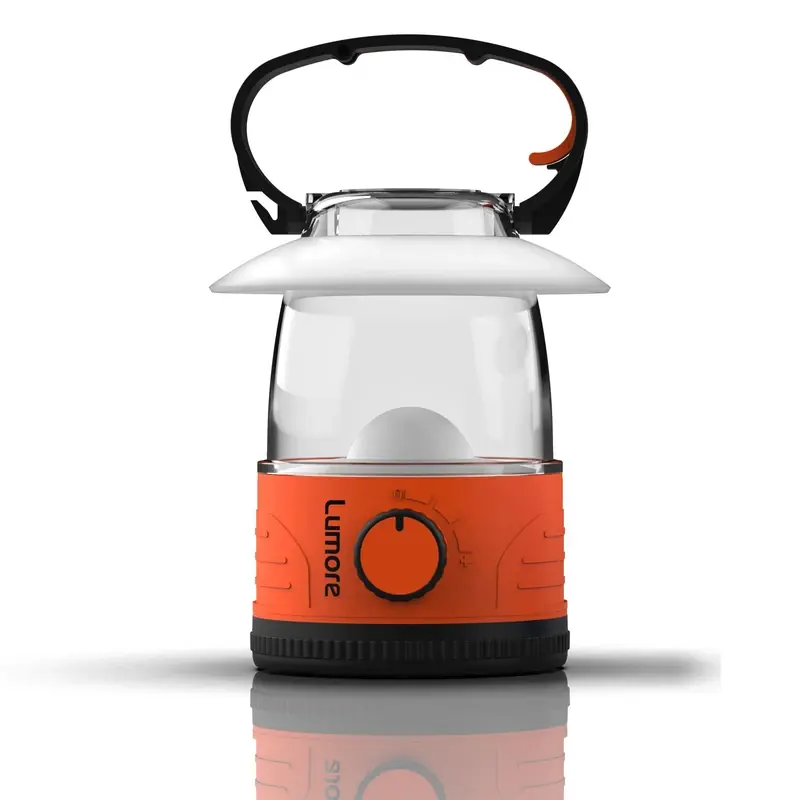 50 Lumens Black And Orange Led Camping Lantern Model Lum-ltn-0010