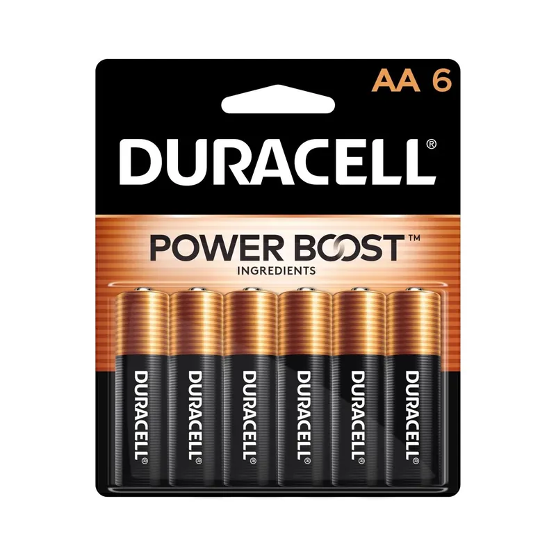 Duracell Coppertop AA Alkaline Batteries 6 Pk Carded