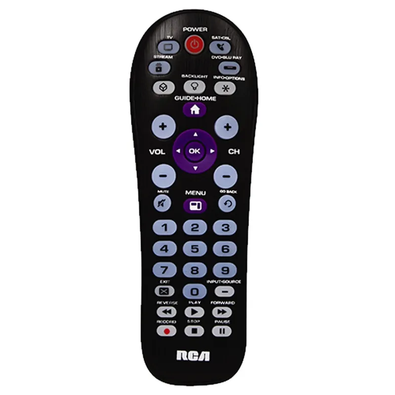 Programmable Universal Big Button Remote Control For 4 Devices, Model Rcr414bhe1
