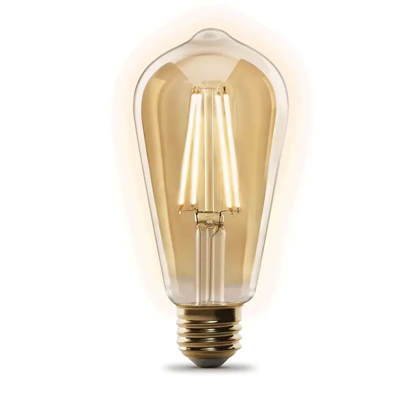 Feit Smart Home ST19 E26 (Medium) Smart-Enabled LED Bulb Amber 60 Watt Equivalence 1 Pk