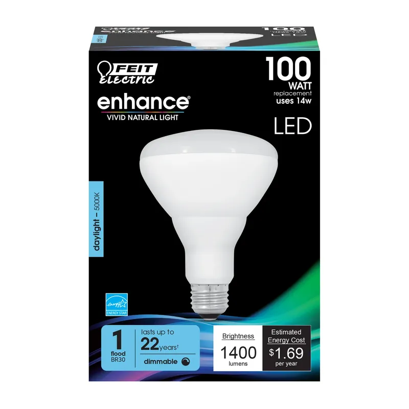 Feit BR30 E26 (Medium) LED Bulb Daylight 100 Watt Equivalence 1 Pk