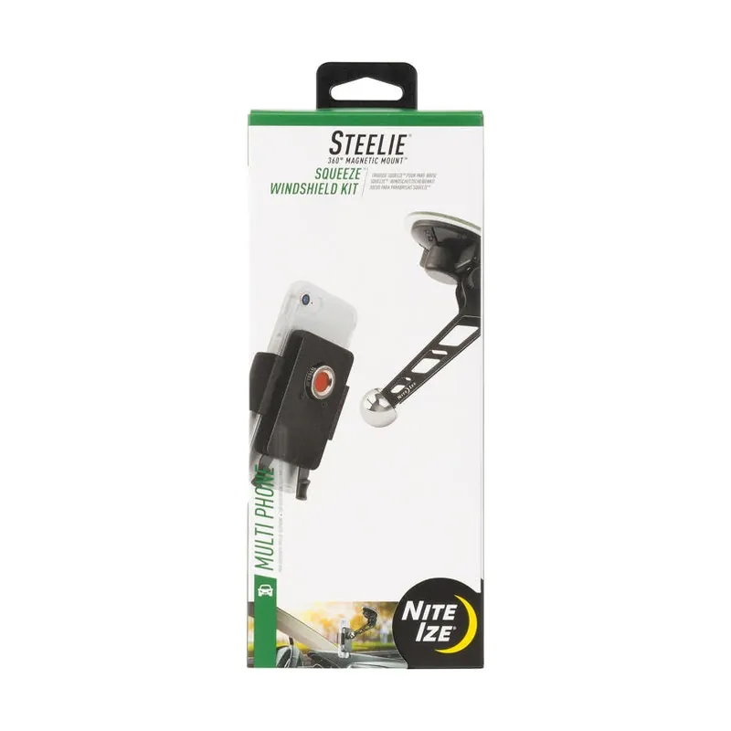 Nite Ize Squeeze Black‑Gray MagSafe Phone Windshield Mount Kit
