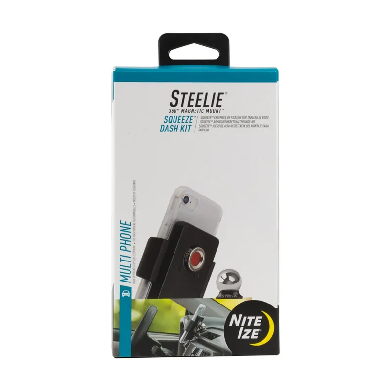 Nite Ize Squeeze Black/Gray Phone Mount Dash Kit For MagSafe Phones, Cases And Wireless Chargers 1 P