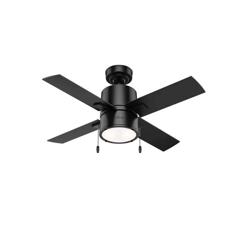 Beck 42 In. Matte Black Led Indoor Ceiling Fan With Whisper Wind Technology