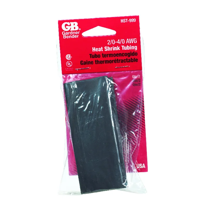 Gardner Bender 1 In. D Heat Shrink Tubing Black 2 Pk