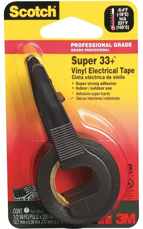 33 Vinyl Electrical Tape, .5 X 200-In.