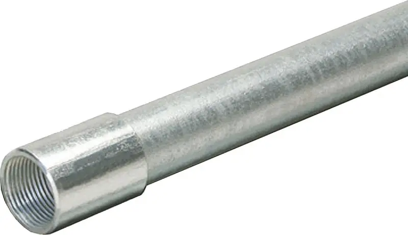 1 In. Diameter X 10 Ft. Length Galvanized Steel Electrical Conduit For Imc