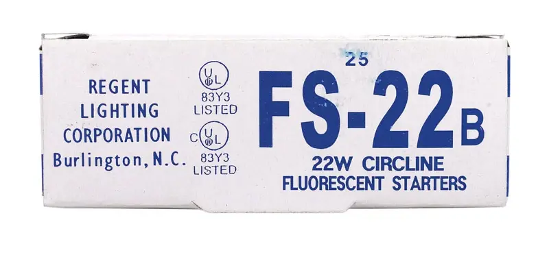 22 Watts Fluorescent Starter For Circline Fixtures - Model Fs-22b