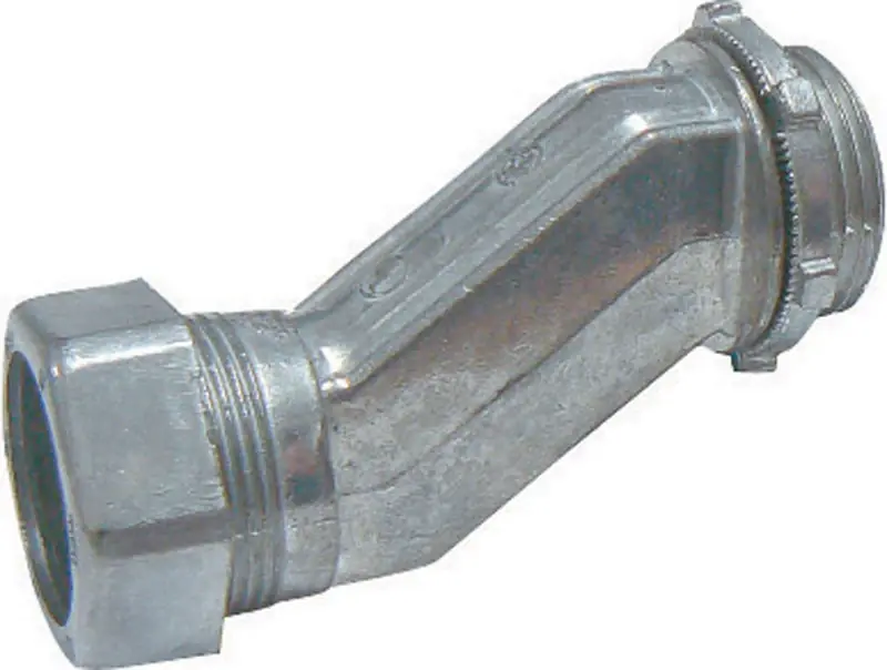 Sigma Engineered Solutions ProConnex 1/2 In. D Die-Cast Zinc Offset Compression Connector For EMT 1