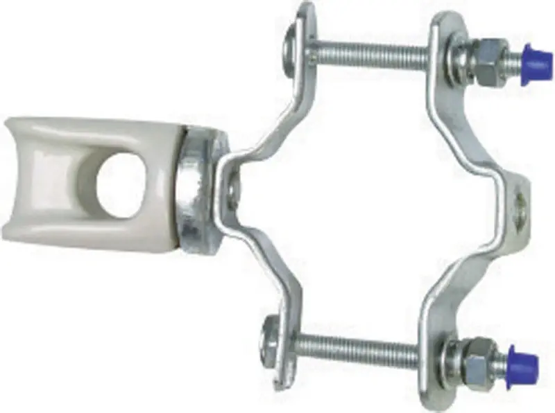 Sigma Engineered Solutions ProConnex 0 In. D Porcelain/Steel Wire Holder For NM/SE 1 Pk