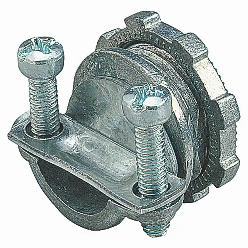 Steel City 1 In. 31 D Die-Cast Zinc Compression Connector For NM 1 PK