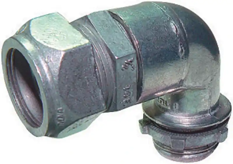 Sigma Engineered Solutions ProConnex 1/2 In. D Die-Cast Zinc 90 Degree Compression Connector For EMT