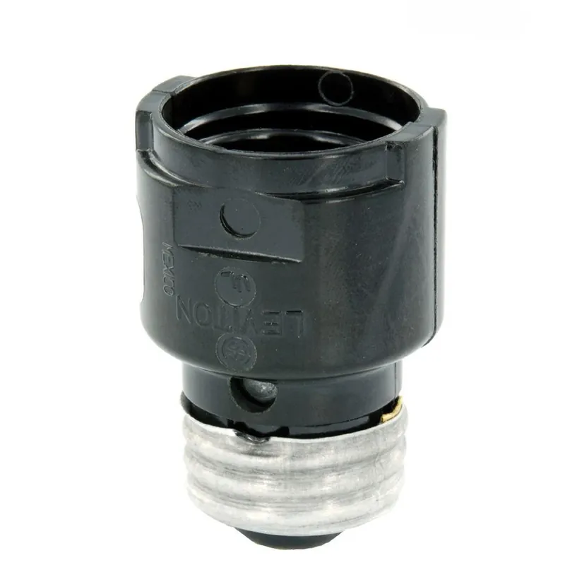 Medium Base Socket Extender, Model R52-02006-000, 660 Watt, Black