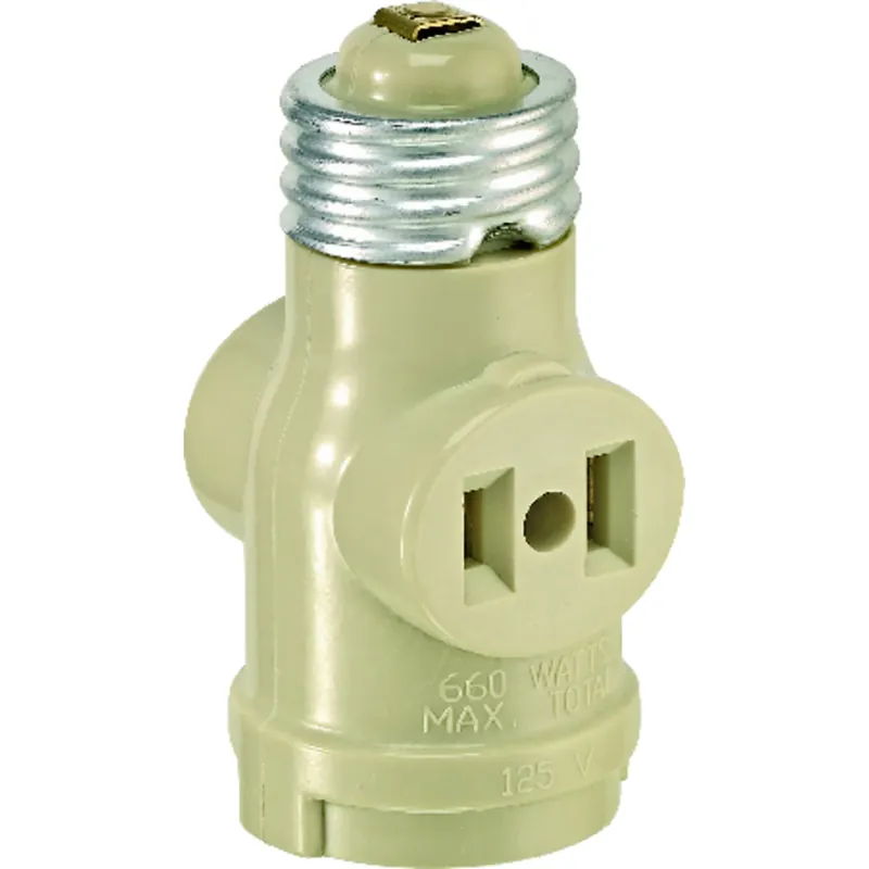 Leviton Plastic Medium Base Lampholder 1 Pk
