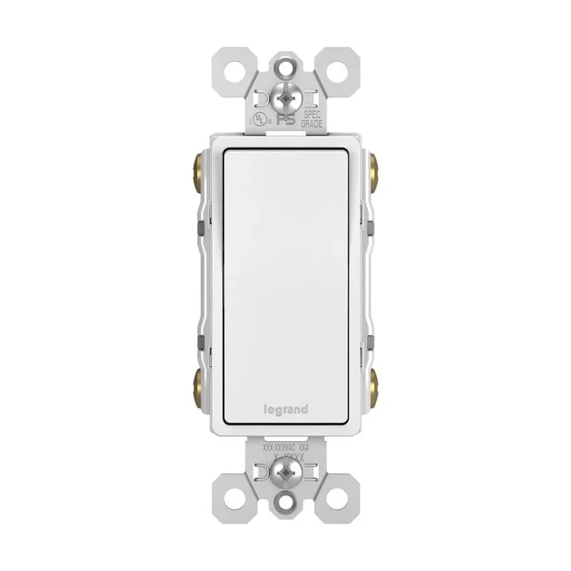 Pass & Seymour Decor Switch 4W 15A 120/277V White