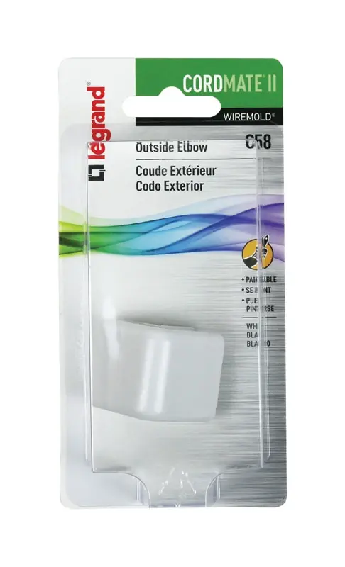 Legrand CordMate Electrical Elbow 1 Pk